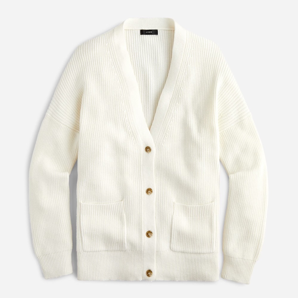 J. Crew Cream Cardigan Sweater
